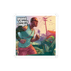 Theft Cardio fitness sticker with gaming-inspired design