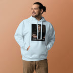 Warm fitness hoodie with three-panel hood
