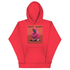Squat Games funny gym hoodie with fitness print