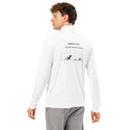 Regular-fit quarter-zip pullover with cadet collar